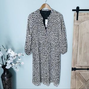 NWT Banana Republic Leopard Print Dress Size XS Petite
